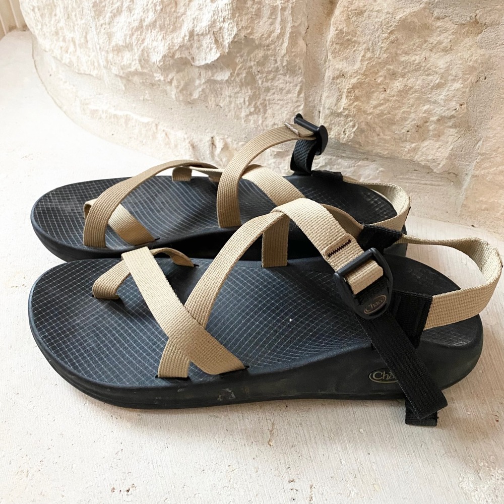Chaco Z1 Classic Mens Sandals Black Tan Size M13‎ Adjustable Straps